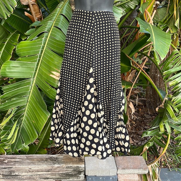 WD.NY Dresses & Skirts - WDMY silk polkadot, trumpet skirt